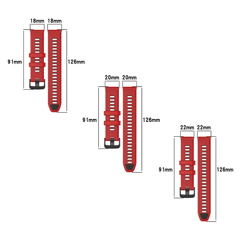 العالمي 18 مللي متر 20 مللي متر 22 مللي متر لونين المطاط حزام الفرقة لهواوي ساعة GT5 GT4 GT3 SE GT2 / GT-5-4-3-Pro-2e 41 مللي متر 42 مللي متر 46 مللي متر