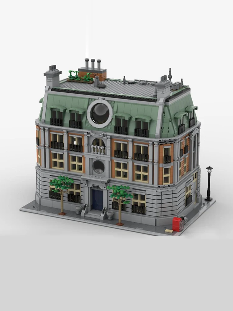 Castello medievale Modello MOC Mattoni da costruzione Antica chiesa architettonica Tecnologia modulare Regali Vacanza Assemblare Giocattoli per bambini