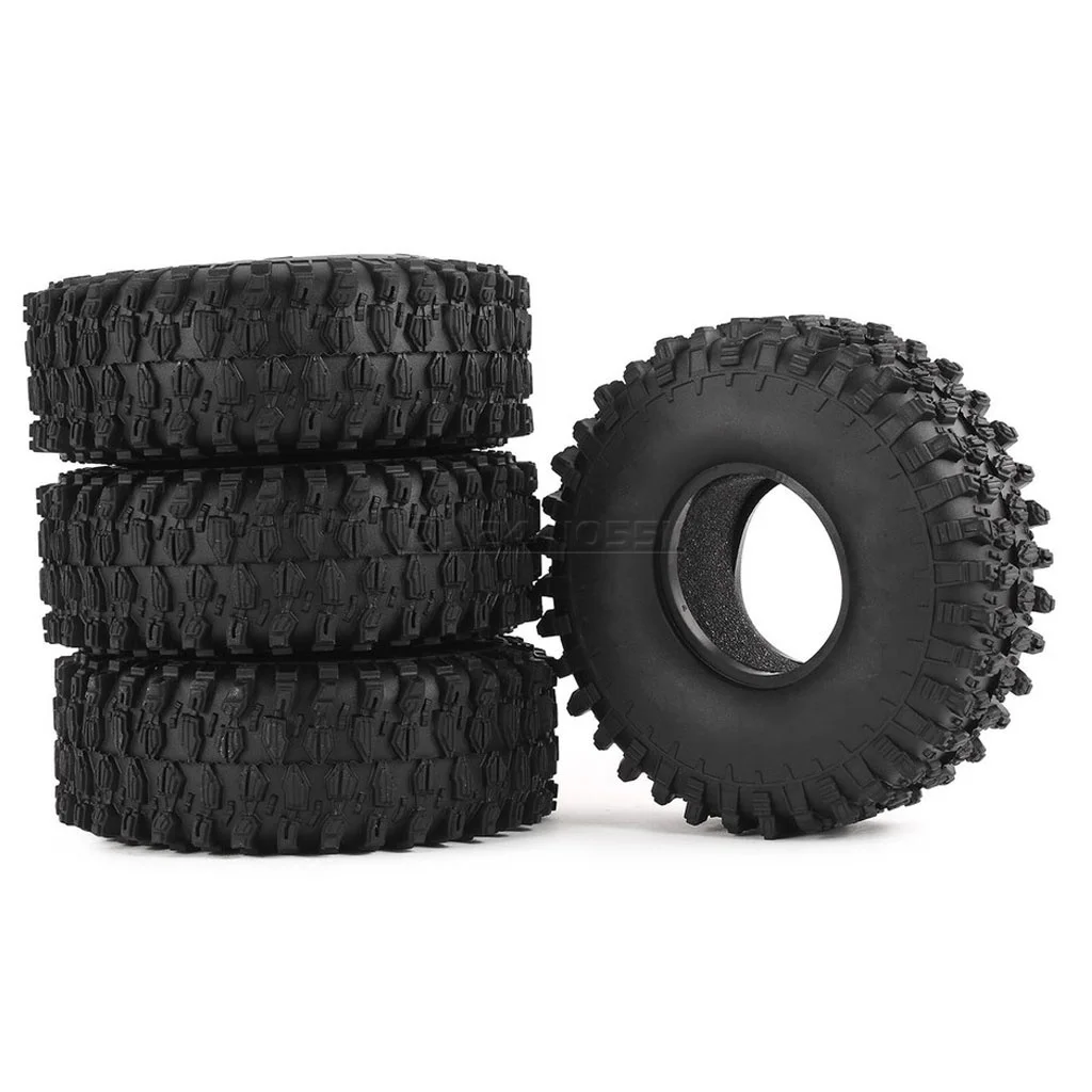 4PCS RC Crawler Rubber Tire 1.9inch 120mm Tyre Wheel for 1/10 Climbing Car Rocks Traxxas Redcat SCX10 AXIAL RC4WD TF2 Model Toy