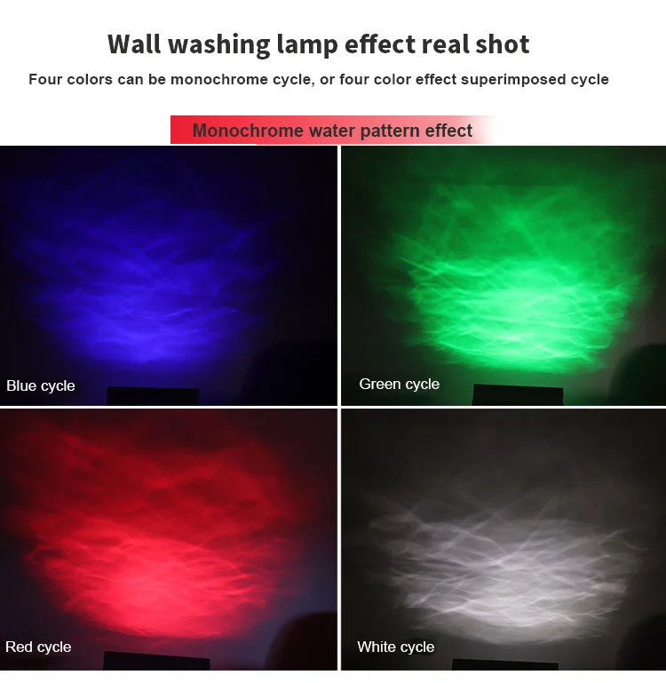 Wall Washer Lights Bridge Water Ripples Pattern Hotel Building Decoration Indoor Outdoor Background Landscape Lighting