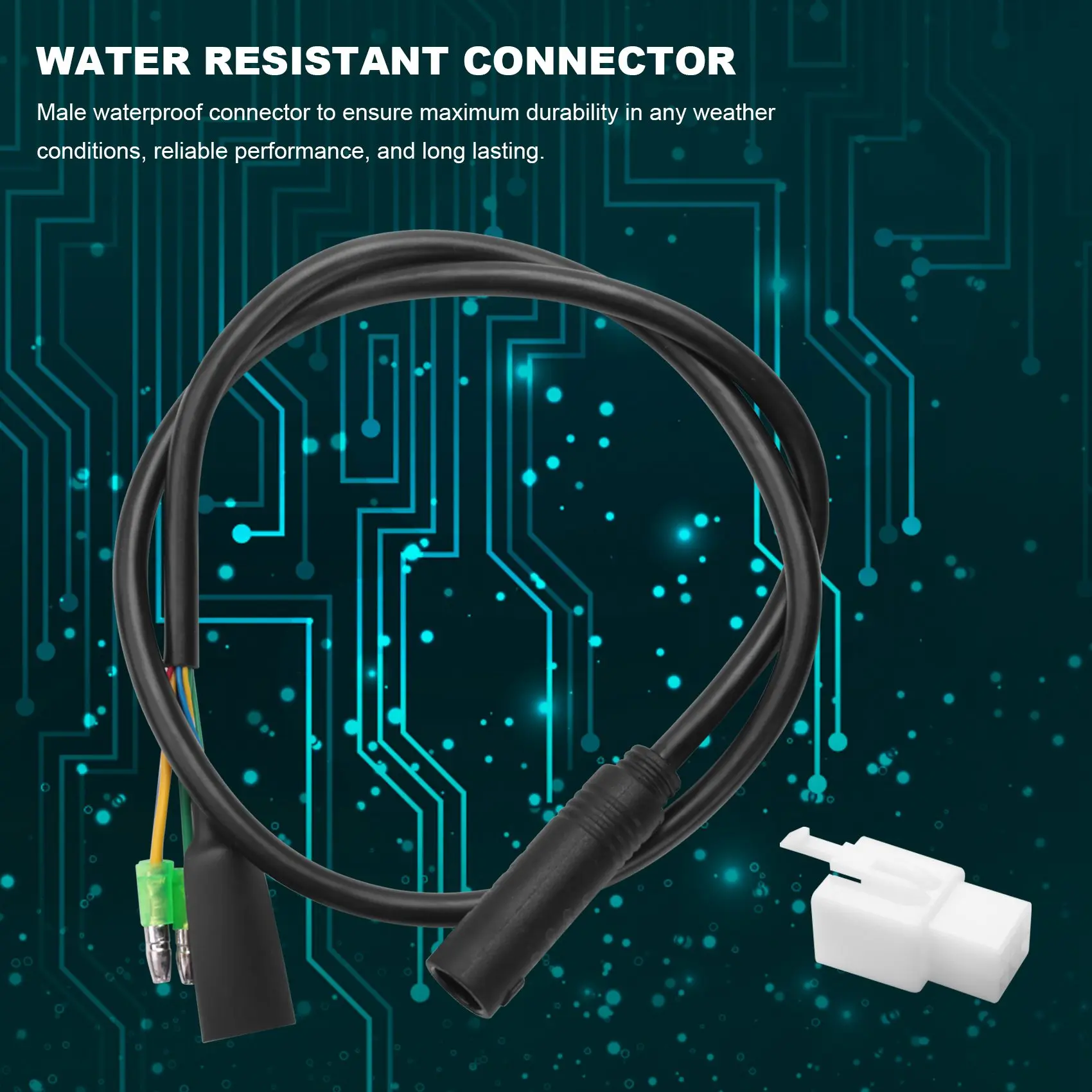 Cable de extensión de conversión de Motor RIRI, línea de conversión de 9 pines, conector impermeable, Cable de extensión de Motor de bicicleta eléctrica de 60cm