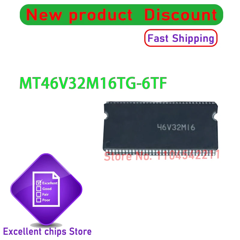 MT46V32M16-6T MT46V32M16TG-6TF MT46V32M16 46V32M16 64M TSOP66  10PCS/LOT