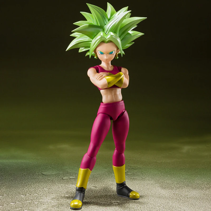 In Stock Bandai S.H.Figuarts DRAGON BALL Caulifla Original Genuine Anime Figure Model T S.H.F Toy Action Figures Collection Doll