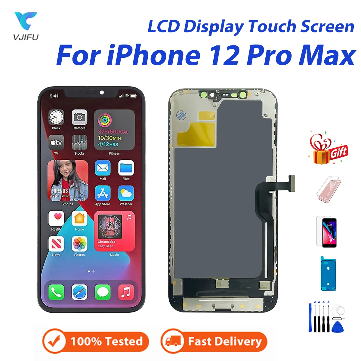 

For iPhone 12 Pro Max LCD Screen Replacement Display Assembly Digitizer New Pantalla High Quality No Dead Pixel with 3D Touch