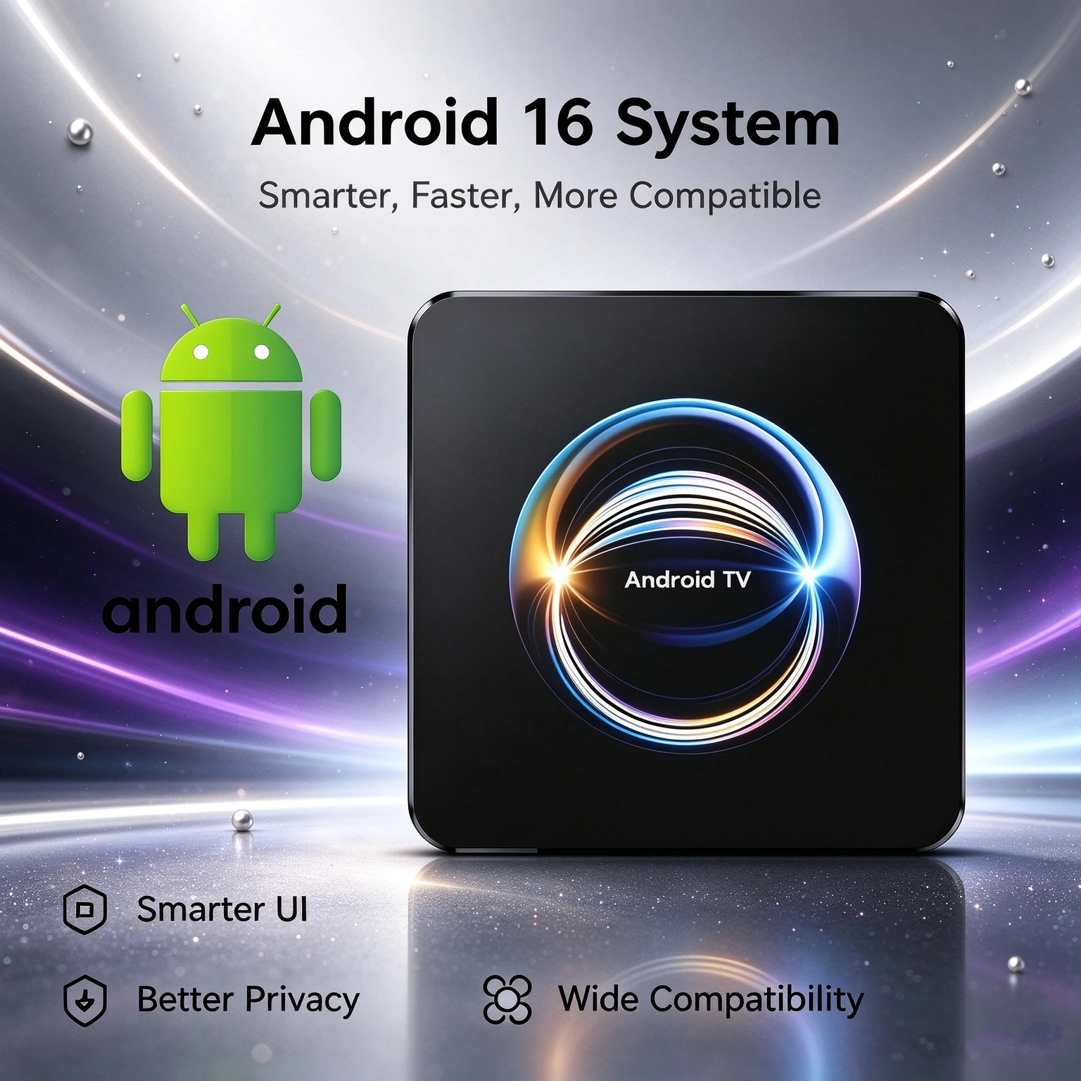 Android 16 TV-Box RK3528 8K 4G 8G DDR3 256G EMMC 2,4G 5G Dual-WLAN Bluetooth 5.2 Smart Media Player Fernbedienung Set-Top-Box