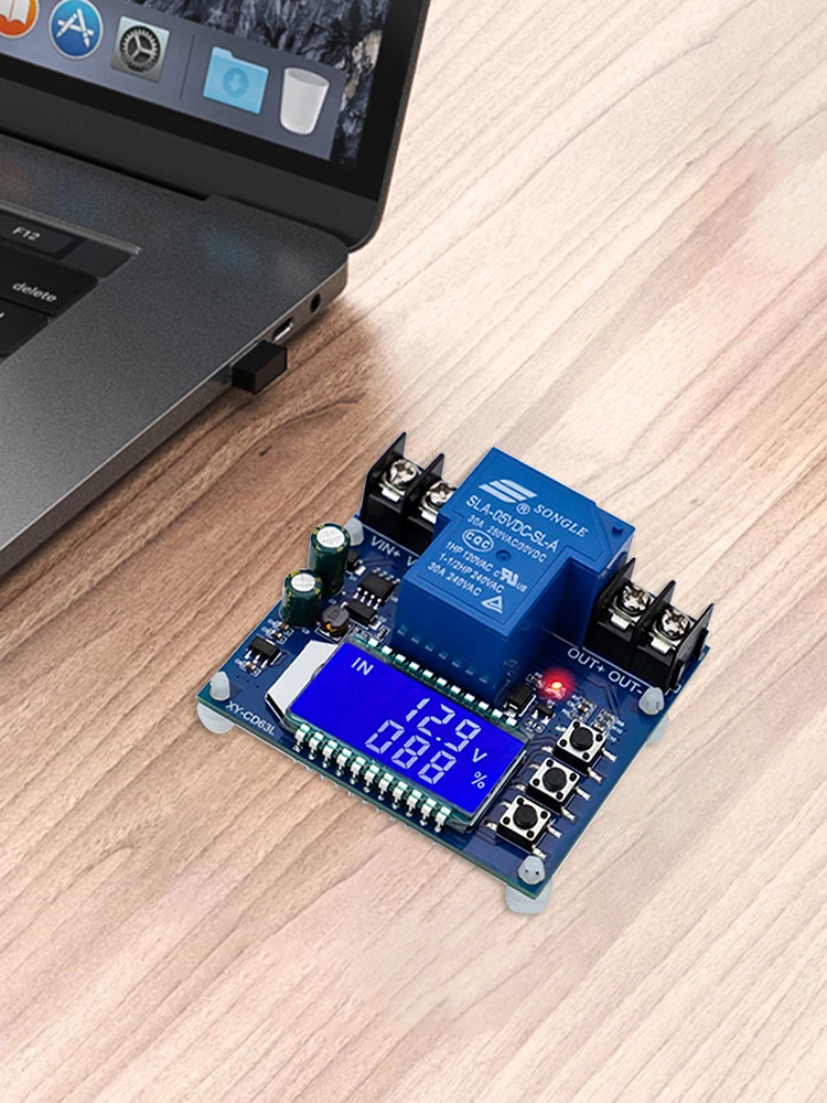 

XY-CD63L Модуль отключения низкого напряжения 30A DC6-60V Защита от дефицита под напряжением ЖК-дисплей Защита от разряда