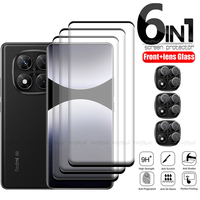 6-in-1 For Xiaomi Redmi Note 14 Pro 5G Glass For Redmi Note 14 Pro 5G Glass Curved Screen Protector Redmi Note 14 Pro Lens Glass