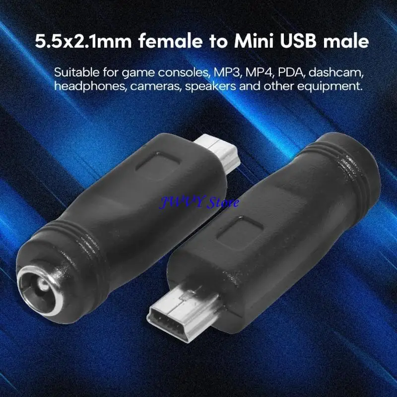 573a vielseitige weibliche bis männliche Adapter Multifunktional DC5521 zu Typ-C Mini/Micro USB