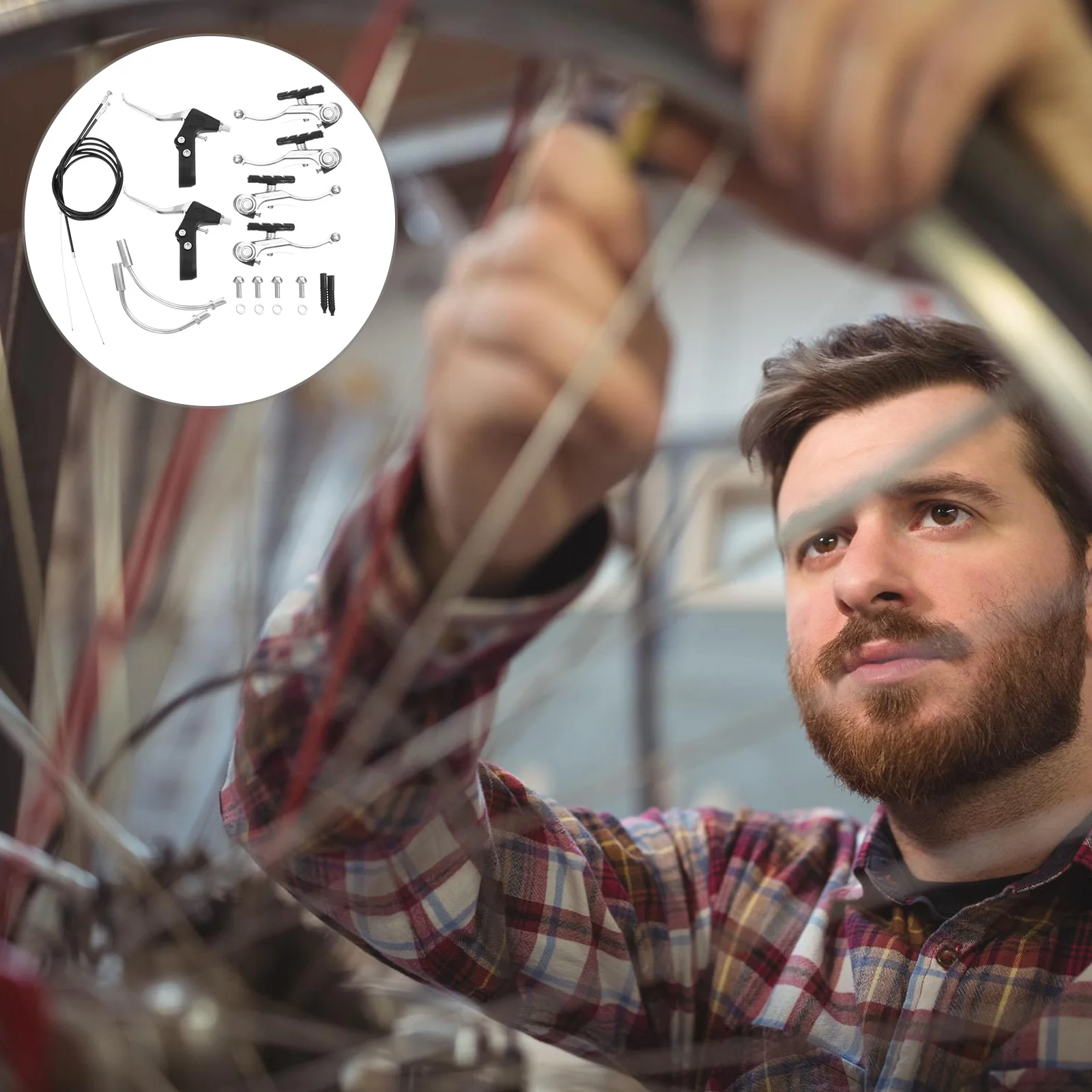 

1 set Set Universal For Mountain Bike High Strength Alloy Braking System Lightweight Durable Kit