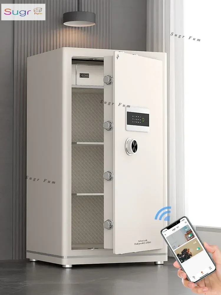 Customizable Effie Fort Safe, Household Small Smart WIFI Safe, 3S National Standard Certification, Fingerprint Password, Bedside