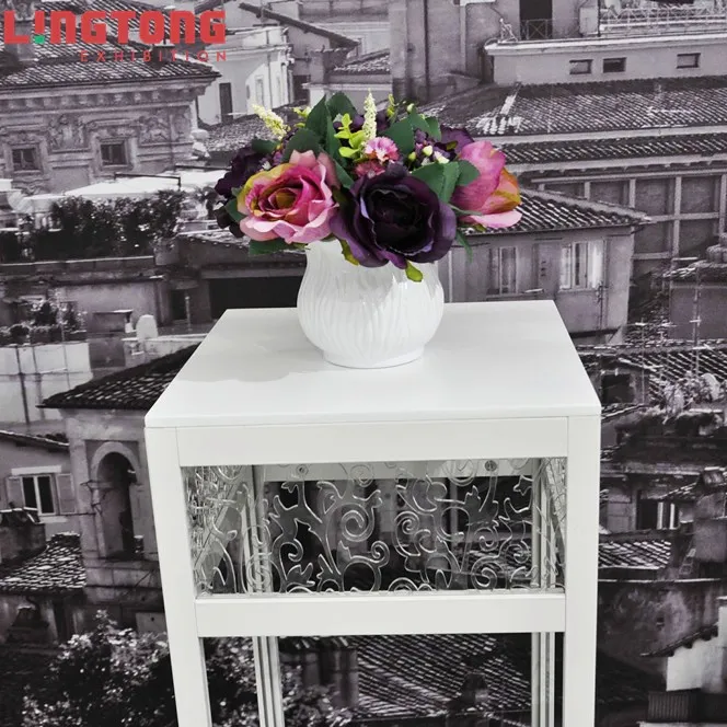Modern Aluminum Alloy Plinth Column Displays Indoor Foldable Flower Shelf Holder Home Plant