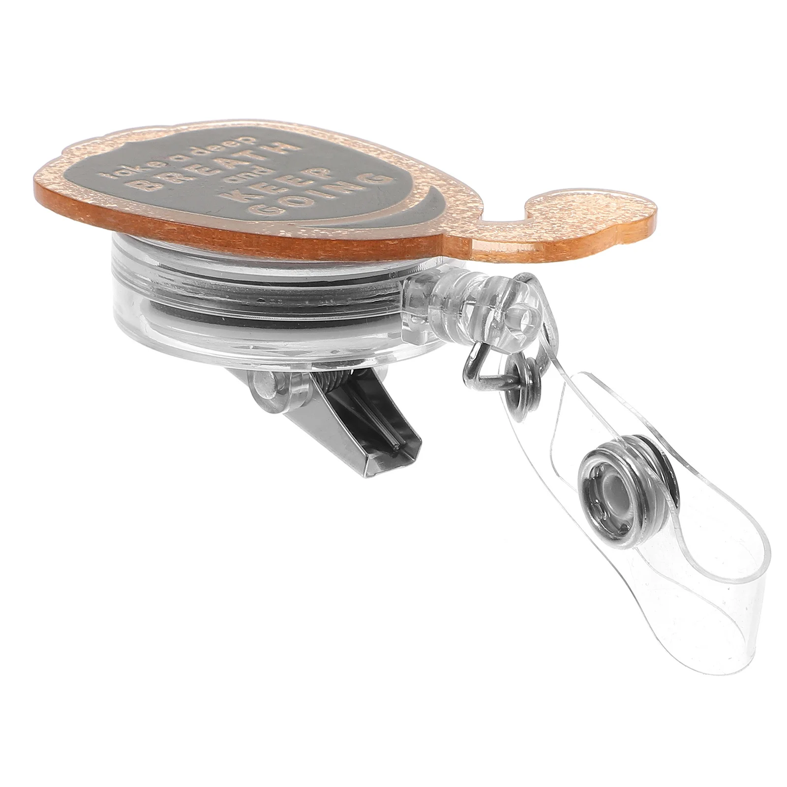 

Retractable Badge Holder Reusable Id Card Clip Acrylic Material for Nurses Doctors Students Employees Trade Show Name