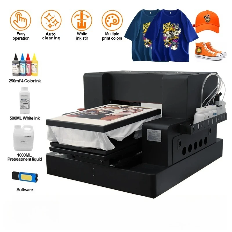 

【Best-selling】A3 DTG Printer A4 L805 DTG Flatbed Printer Direct Print to Clothes A3 T-shirt Printing Machine A3 DTG Direct to Ga