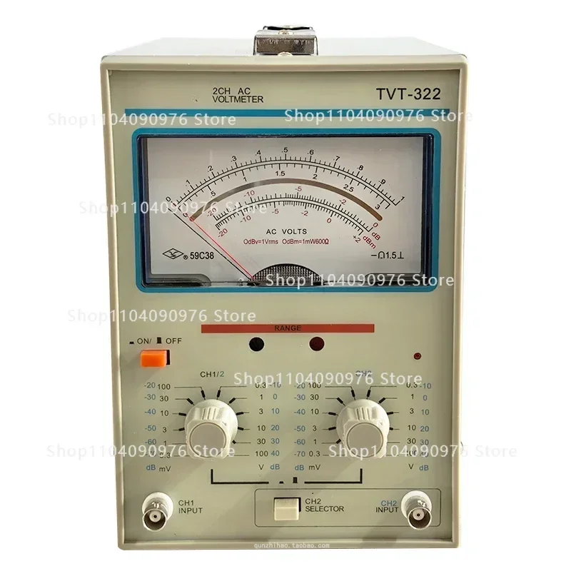 

TTVT-322 Dual Needle Millivolt Meter Dual Channel AC Millivolt Meter Dual Channel 300uV-100V