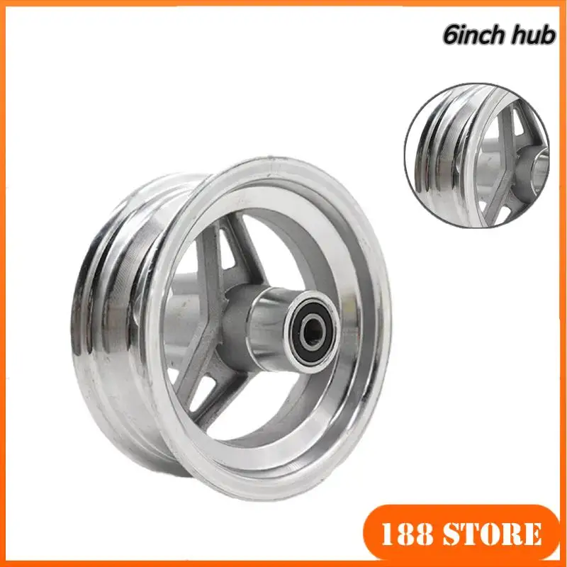 

6-Inch Aluminum Alloy 3-Hole Disc Brake Wheel Hub – Ideal Replacement for Electric Scooter Wheel Hubs