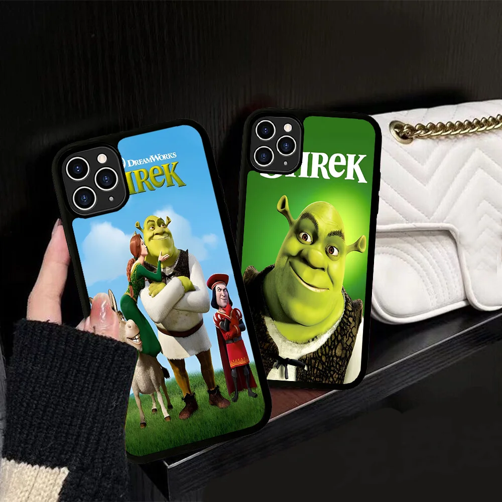 Cartoon Funny Movie S-Shreks Phone Case Silicone PC+TPU For For IPhone 11 12 13 14 15 16 Plus Pro Max Cover