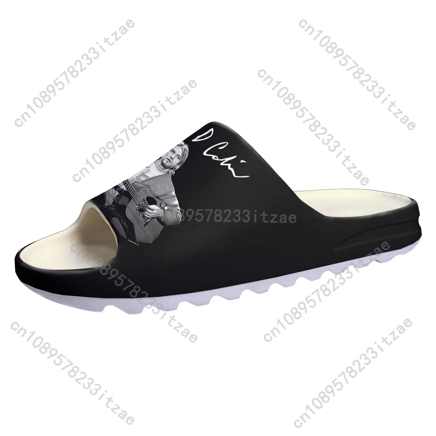 Kurt Cobain Soft Sole Slippers Hoogwaardige Home Klompen Aangepaste Step on Water Schoenen Heren Dames Tiener Strand op Shit Sandalen