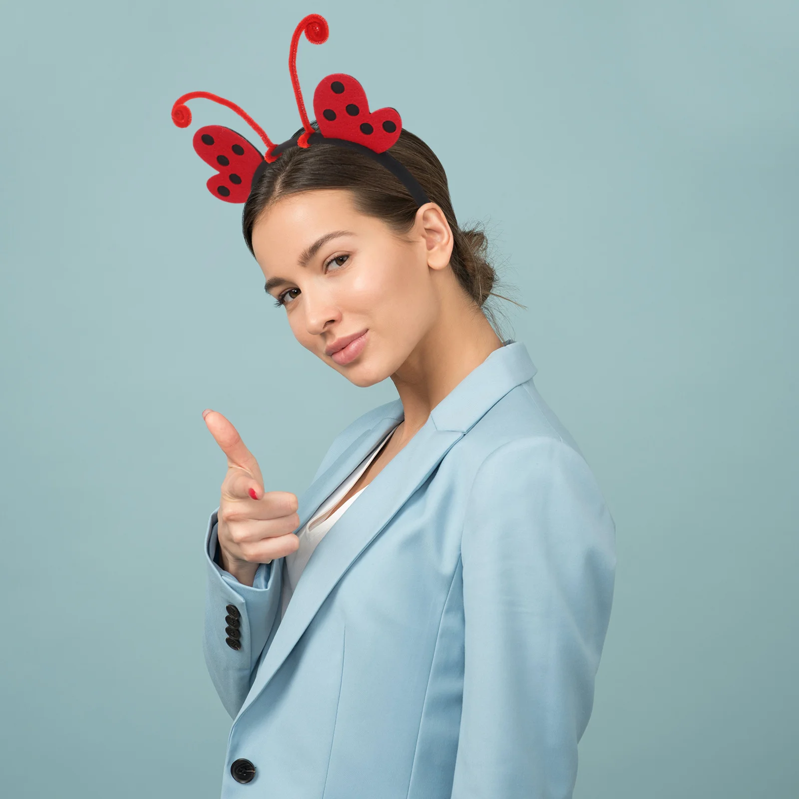 

5pcs Insect Party Decorations Ladybug Headbands For Birthday Festival Costume Cartoon Bug Antenna Hair Accessories Party