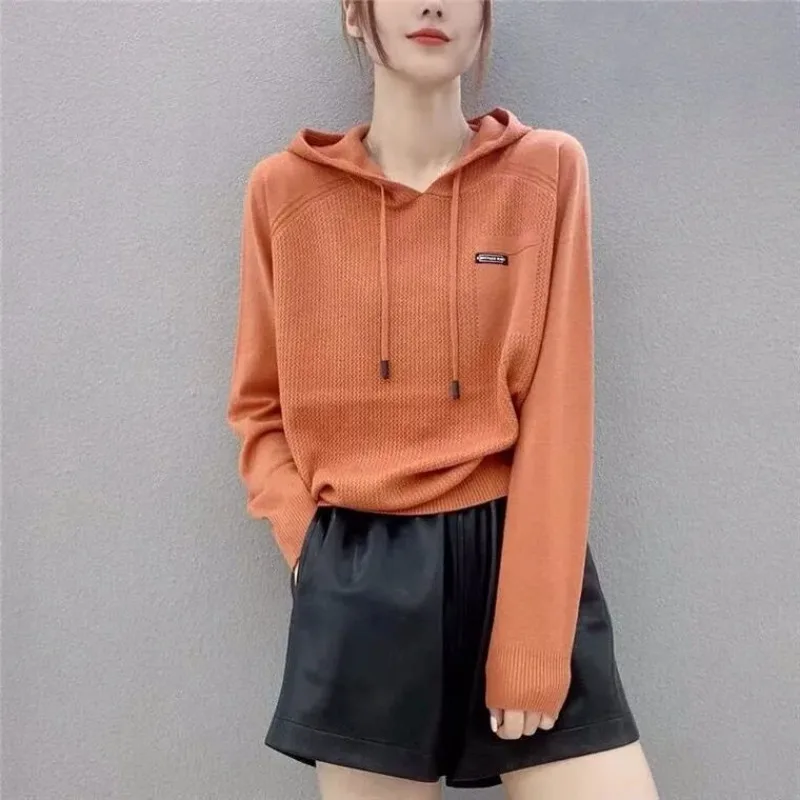 Sudadera lisa abrigo mujer primavera otoño 2024 nueva Harajuku suelta con capucha Top sección delgada sudaderas con capucha estéticas chaqueta de estilo coreano