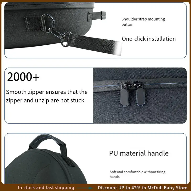 ABJA-VR Carrying Case For Oculus Quest 3 Portable Storage Bag Handlebar Suitcase For Meta Quest 3 Travel Box VR Replacement