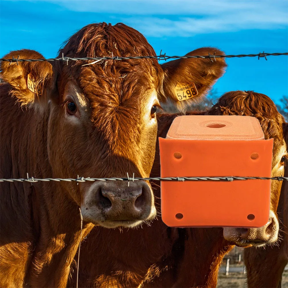 

2Pcs Salt Lick Feeding Boxes Thickened Livestock Salt Brick Holder Sheep Mineral Lick Container Durable Farm Accessory