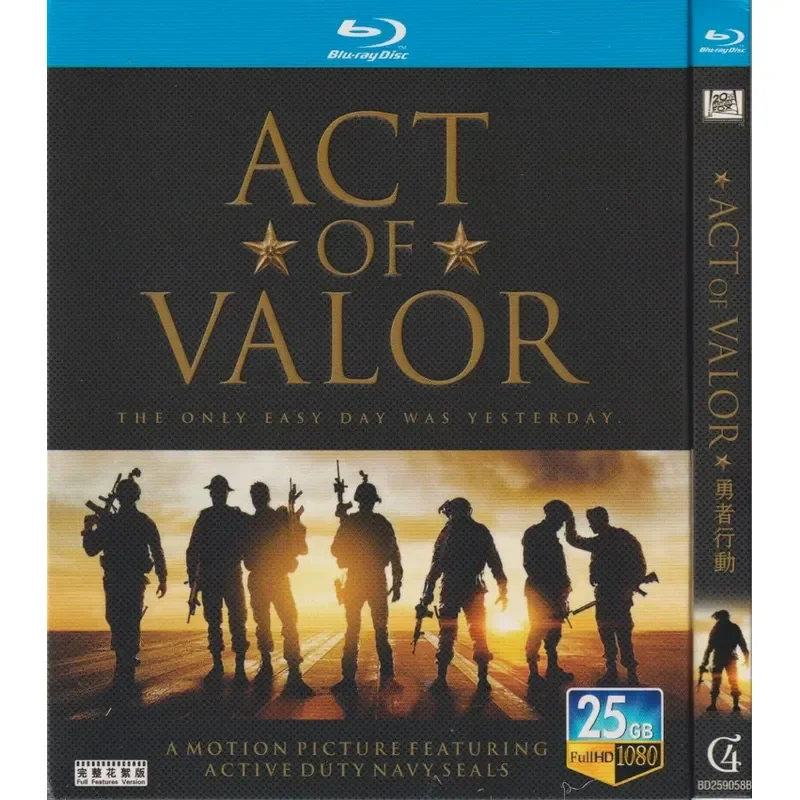 

Blu-ray War Movie Brave Action English Chinese Subtitles High Definition 1BD Disc Non-DVD