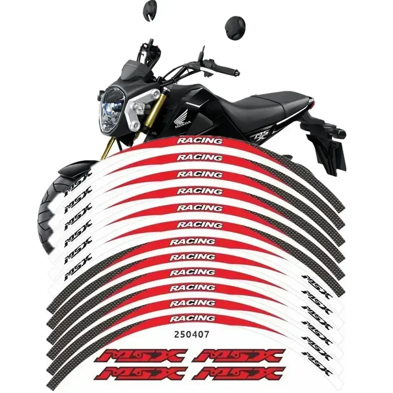 For HONDA MSX 125 Grom 125 2022 RIM Motorcycle Tank Pad Protector 3D Gel Sticker Decal - 5