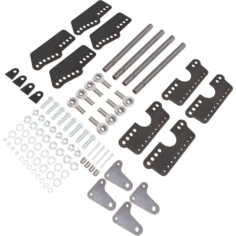 Adjustable Parallel 4-Link Rear Suspension Kit Universal Frame Mount High Horsepower Heavy Duty Steel view 5