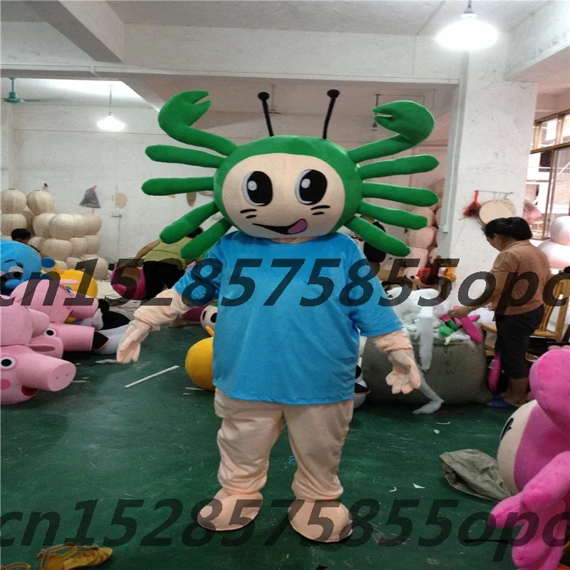 

Adult Cosplay Costume Crabs Mascot Costume Cartoon Animal Character Fancy Dress Outfit Plan Birthday Mask Party Carnival Event