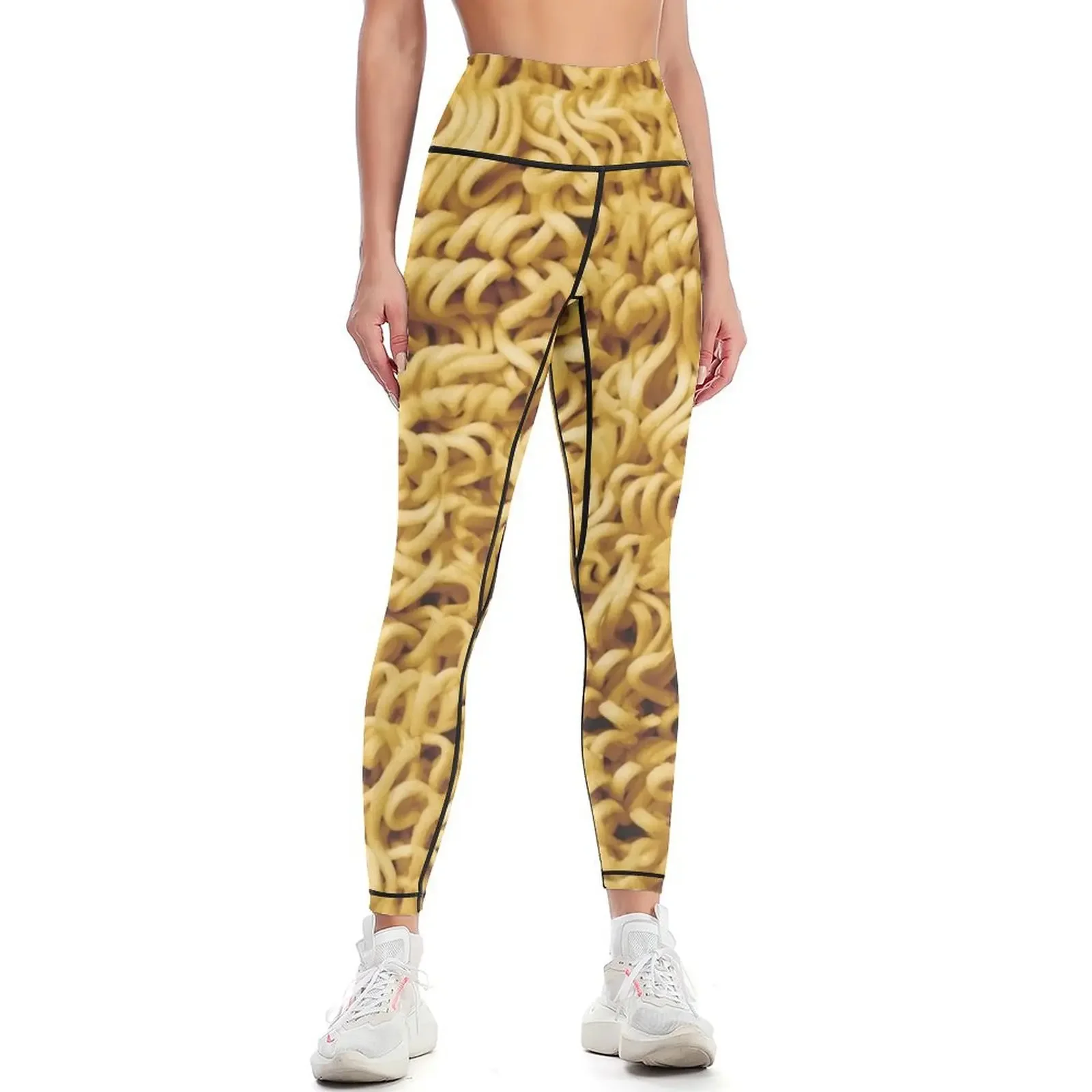 

Seamless Ramen Noodle Pattern Leggings Fitness's gym clothes Women's sports workout shorts Legging sexy woman Womens Leggings