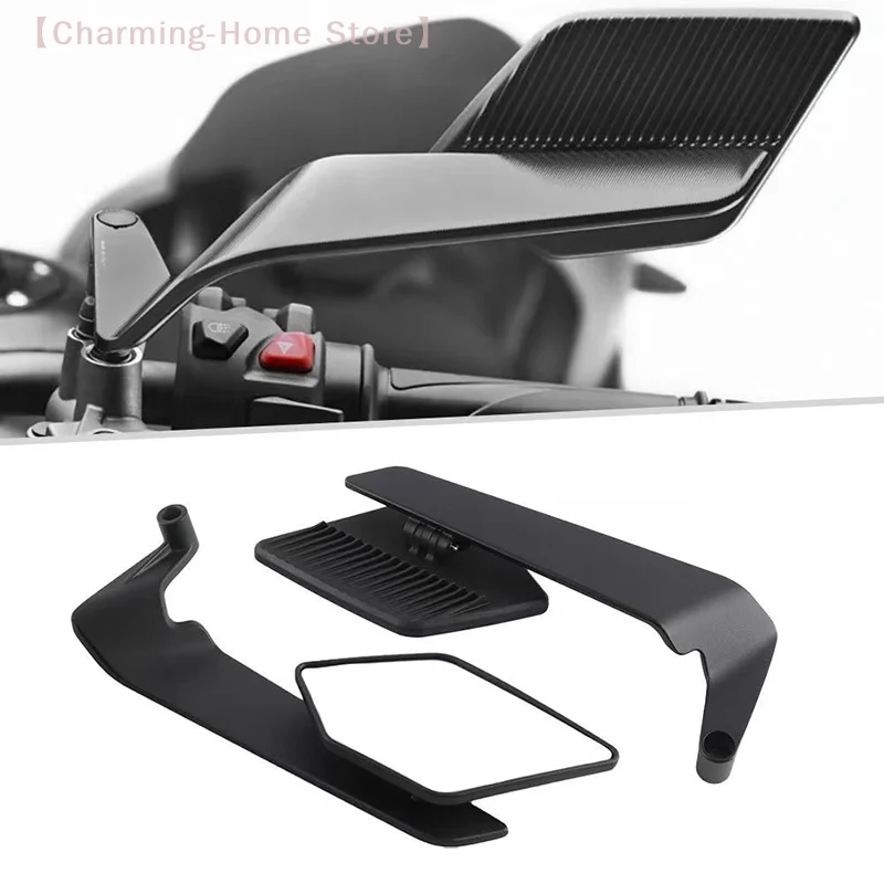 

【M】Motorcycle Mirror Wind Wing Side Rearview Reversing Mirror Anti-Glare 360° Adjustable For XADV750 X-ADV750