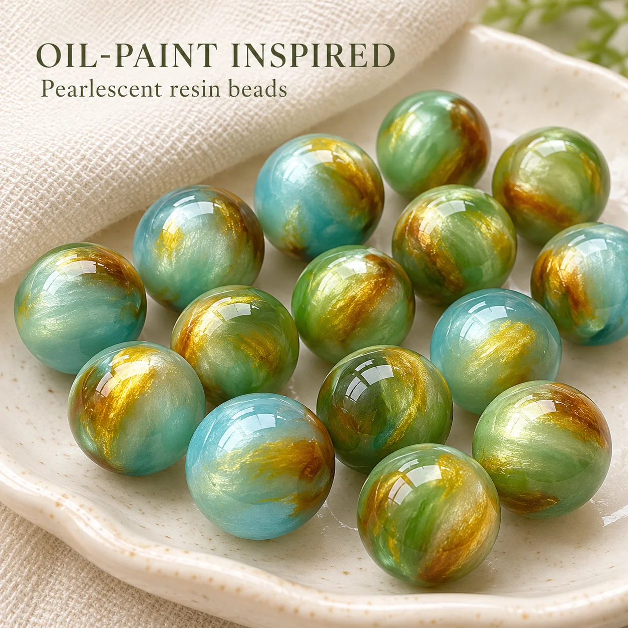Cuentas redondas de resina est - Painting Supplies reseña y precio