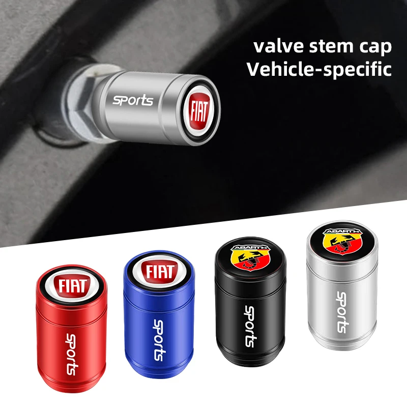 Auto Styling Metall Auto Reifen Ventil Kappen Staub Prävention Zubehör Für Fiat Abarth 500Tipo FR Panda Argo Freemont Viaggio Bravo