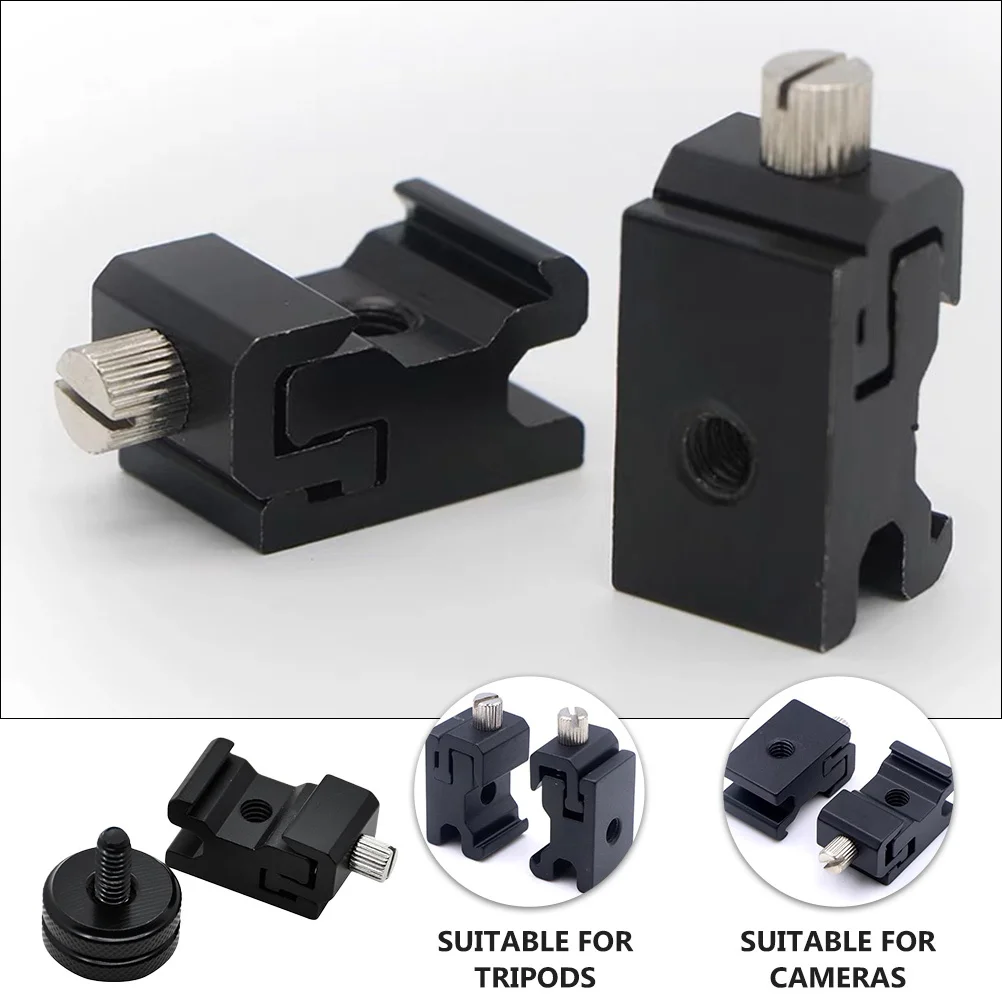 

8Pcs Camera Flash Mount Adapter Set Hot Shoe Cold Shoe Tripod Screw Screwdriver Free Adjustable Photography Equipment