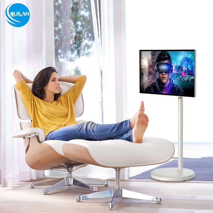 22/27/32 Inch Portable LED Backlit HD Smart TV Interactive Display 1080p Rotate Projection Android