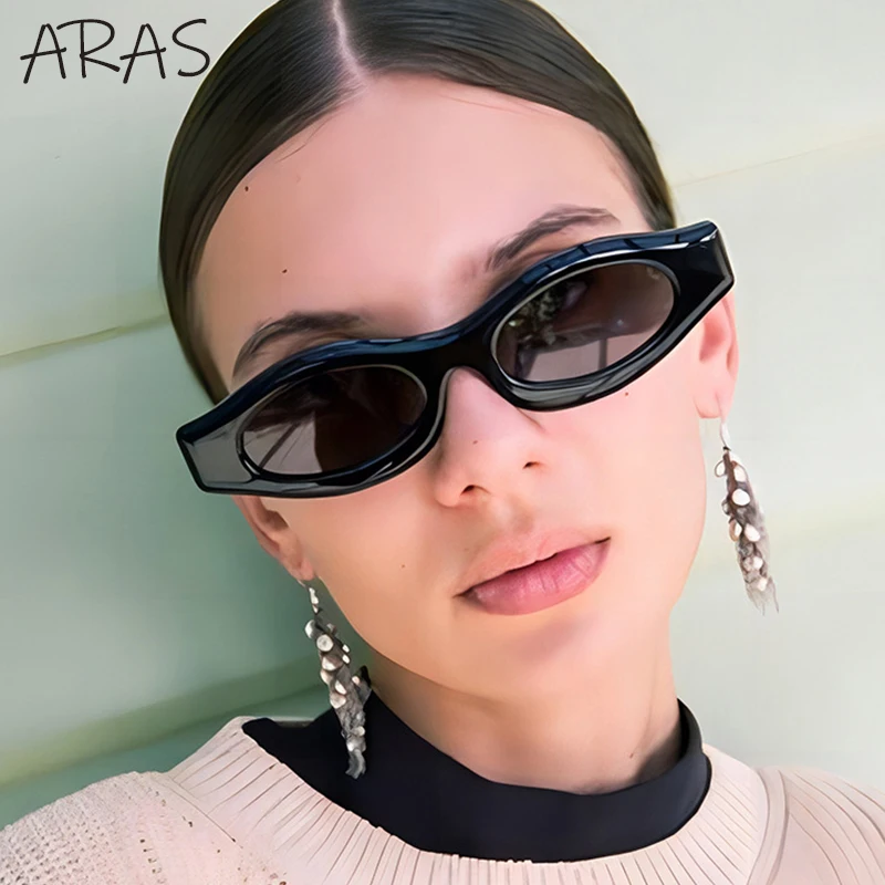 

Small Oval Sunglasses Women Men 2025 Luxury Brand Designer Y2K Punk Vintage Shades Fashion Irregular Eyewear UV400 Protection