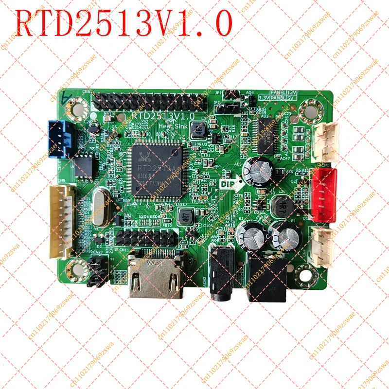 RTD2513V1.0 HDMI to LVDS Driver Board, Mini Portable Display DIY Kit with 5pcs LVDS Cables (30/40-Pin)