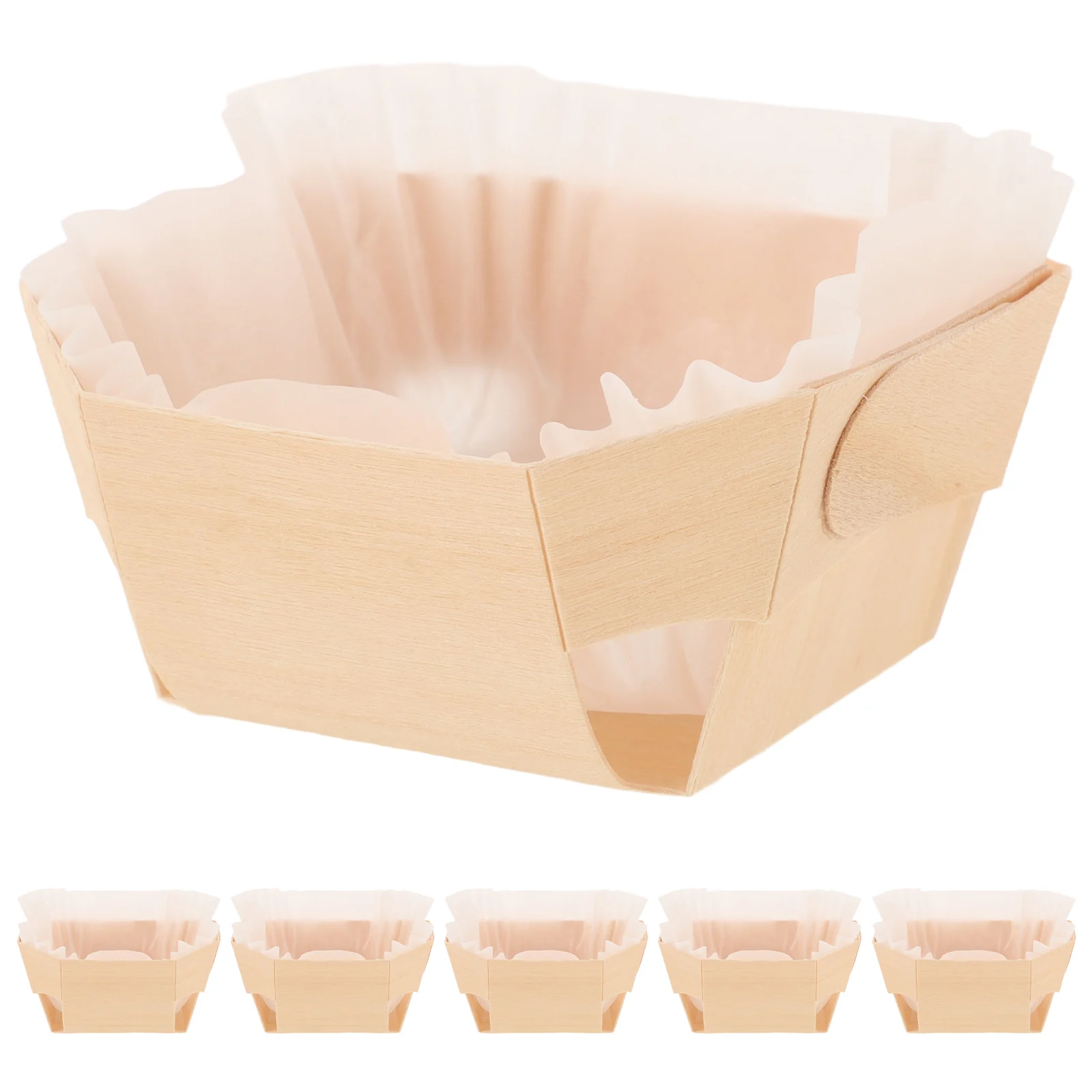 

Wooden Bread Box Paper Baking Cake Tray Supplies Loaf Pan Holiday Pans Liners Bakery Packing Disposable