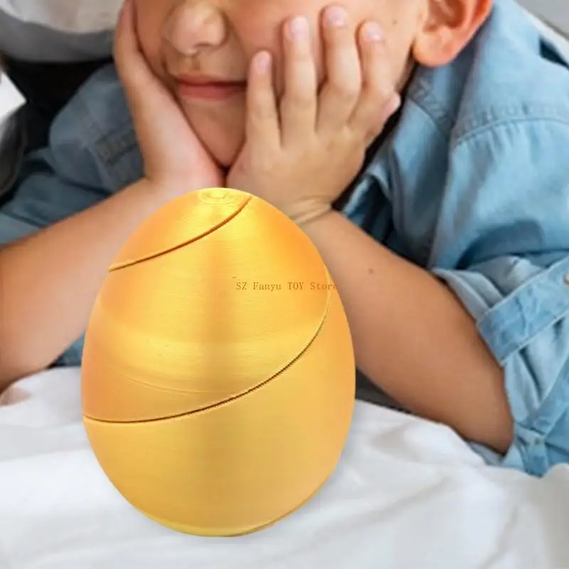 96GC Bright Color 3D Gedrukte spiralen Eieren speelgoed Sensorisch roterend spinnerspeelgoed voor festival vakantiegeschenken en