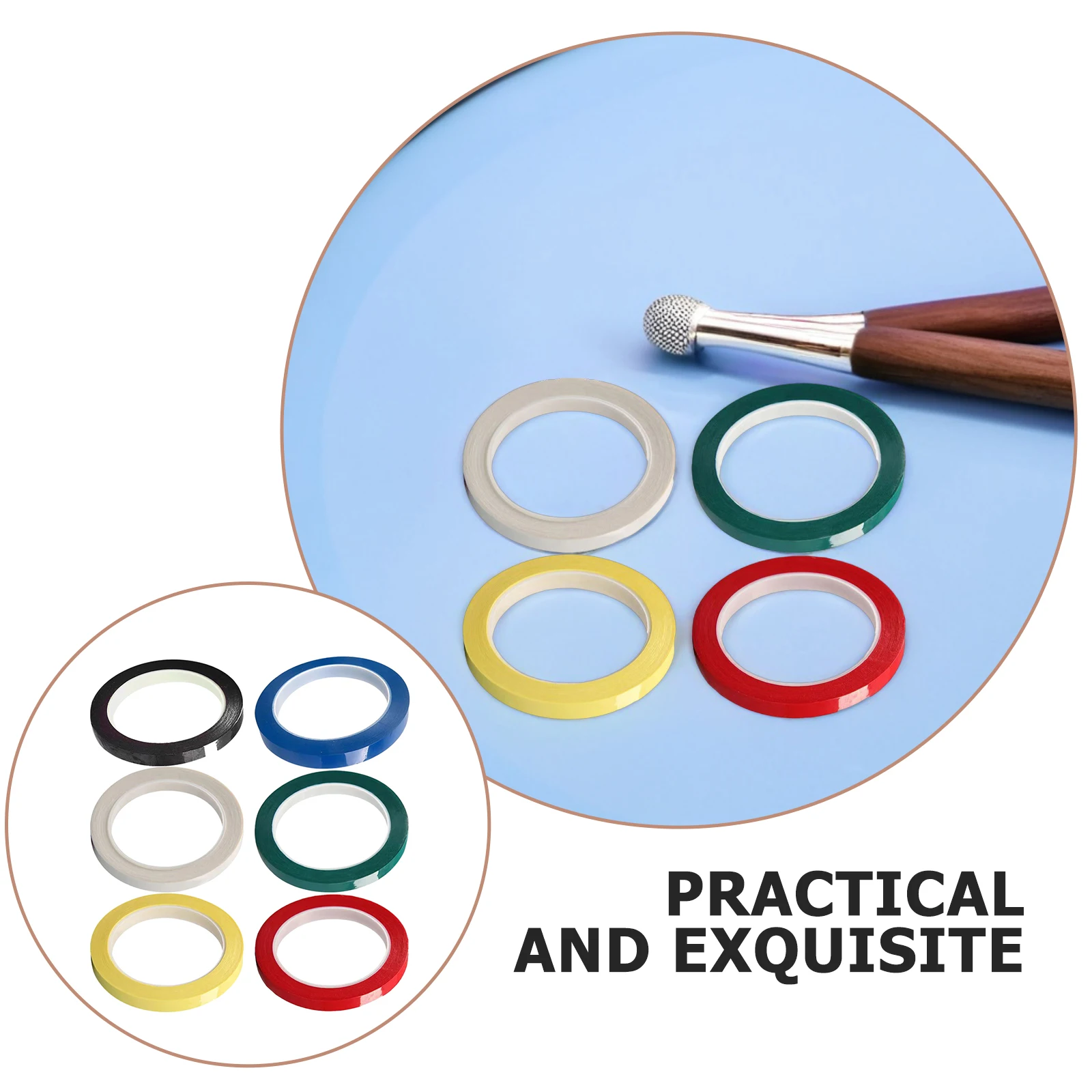 

6 Pcs Phone Stickers Violin Finger Fingerboard Tape Accessories Stringed Musical Instrument Pipeline for