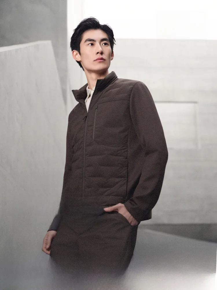 

Busin Casual Men's down Jaet Lightweight Goose down Thin Sle Warm Stand Collar Commuting Bosideng Spring New Arrival