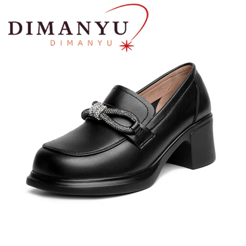 

DIMANYU Mary Jane Shoes Women's British Style 2024 Autumn New True Women's Lefu Shoes Anti slip Large Women's Shoes