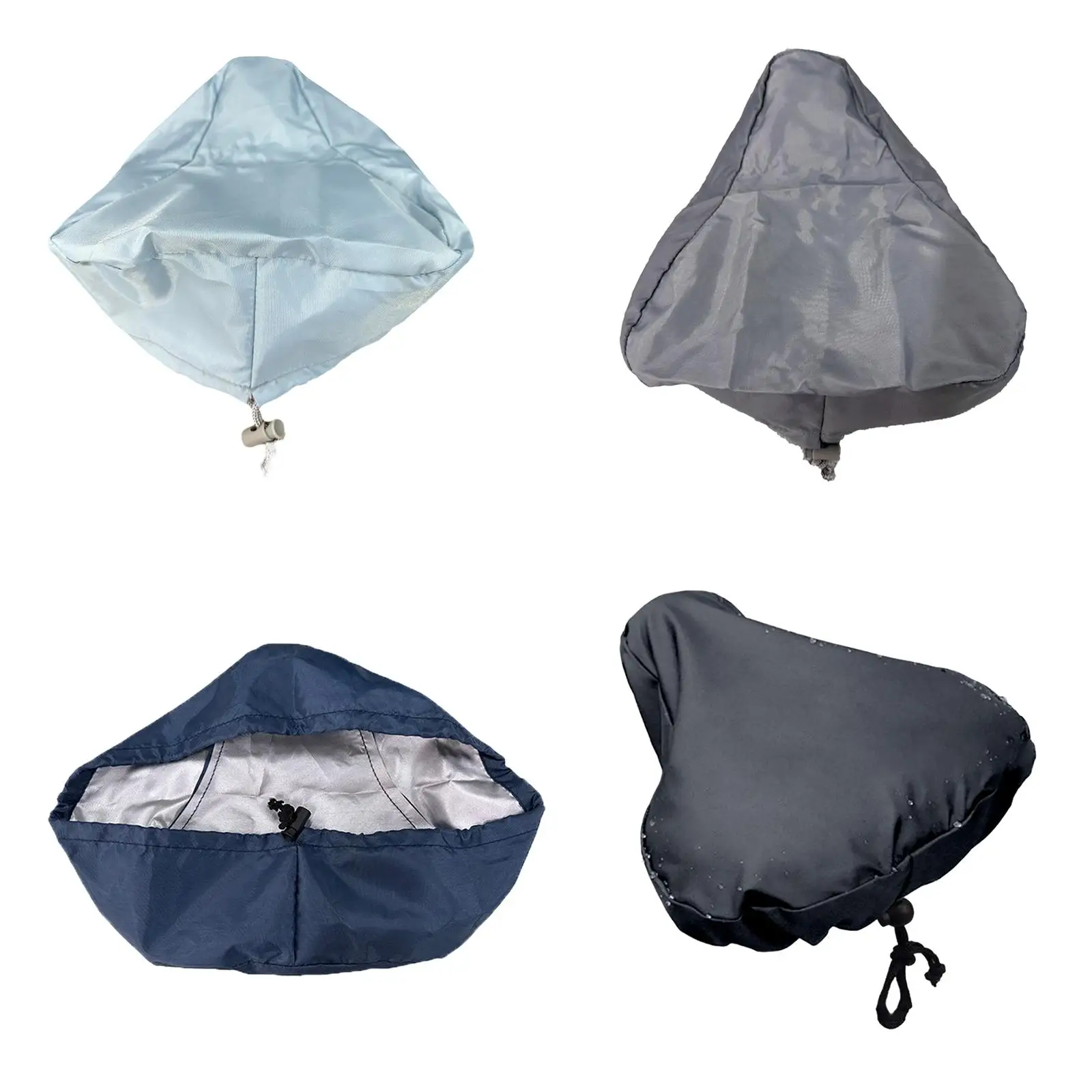 Bike Seat Rain Cover with Drawstring Dust Resistant Bicycle Saddle Cover