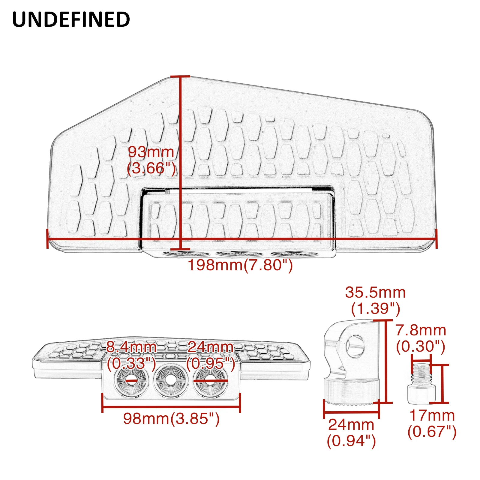 Motorcycle Hex Folding Foot Pegs Mini Floorboards Footrest Pedals For Harley Touring Road King Sportster 883 1200 Dyna Softail 6