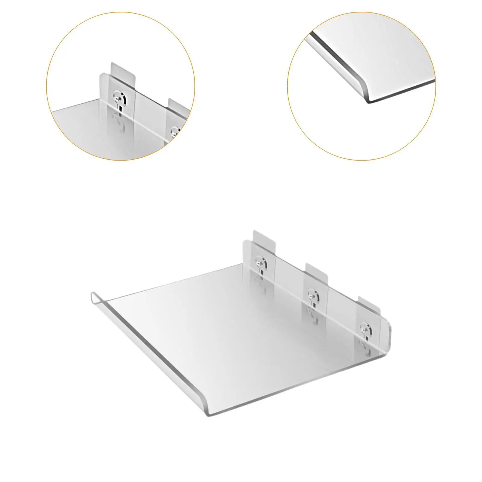 Wall Mounted Acrylic Shelf Storage Rack Practical Makeup Display Stand Simple Style Organizer for Toilet Laundry and Living Room