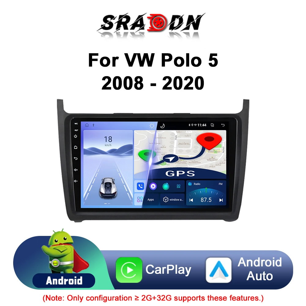 

For Volkswagen VW Polo 5 Sedan 2008-2020 Android Car Radio Automotive Multimedia Player Navigation GPS Carplay Screen Auto WIFI