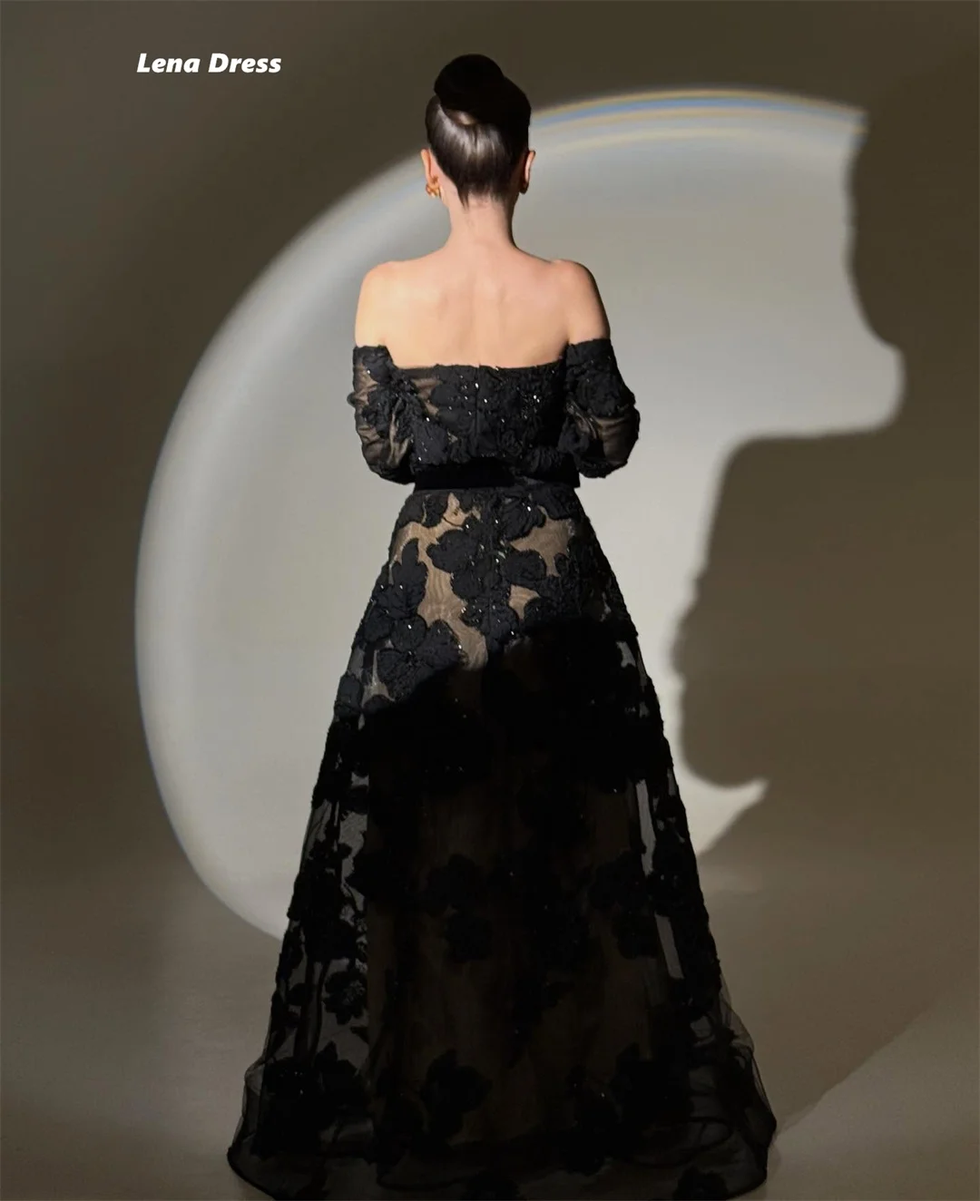 Lena Customized Evening Luxury Dress 2025 Off the Shoulders Prom Dresses 2025 Luxury Women's Elegant Party Dress Line A Wedding