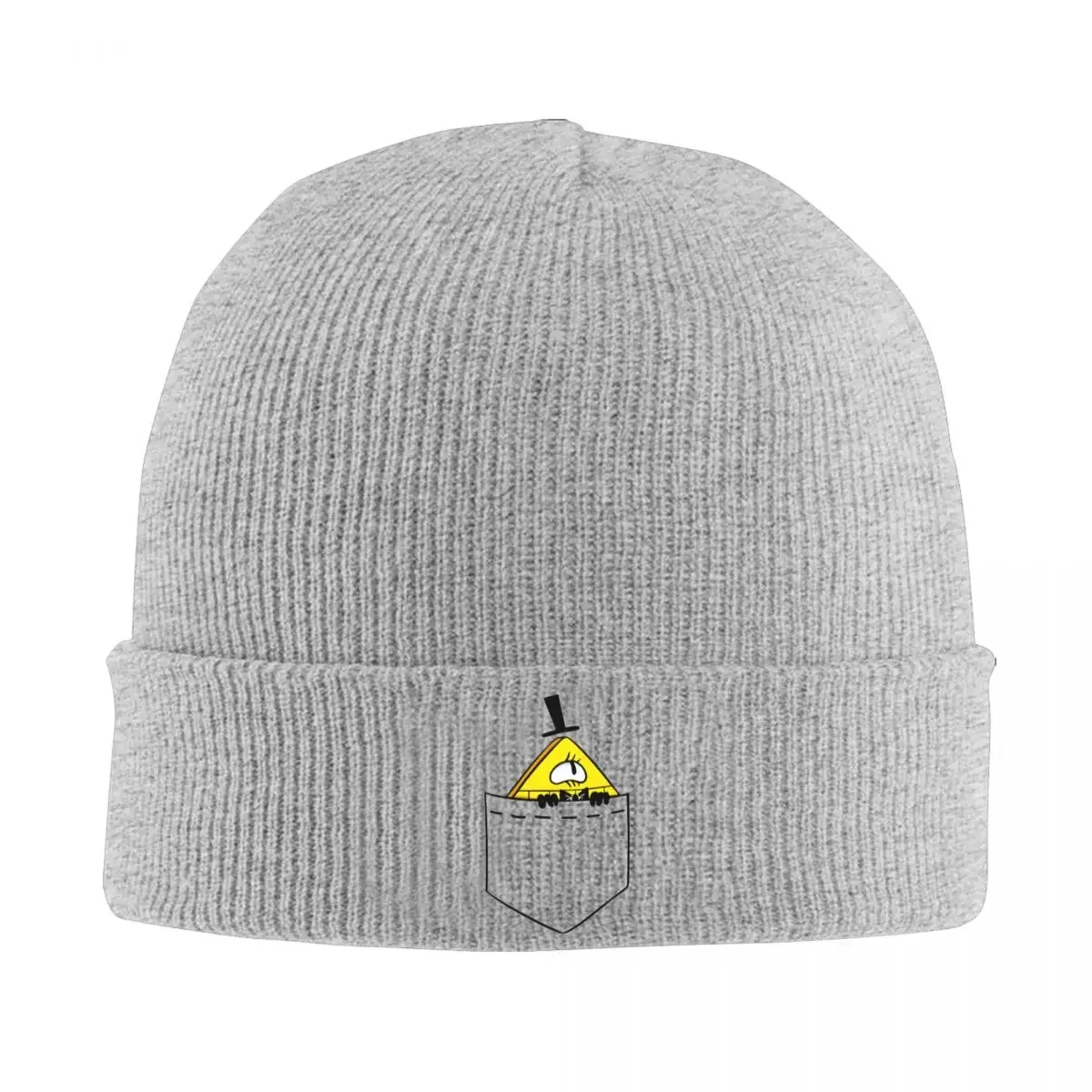 Pocket Bill Cipher Knitted Caps Women's Men's Beanie Winter Hat Warm Cap