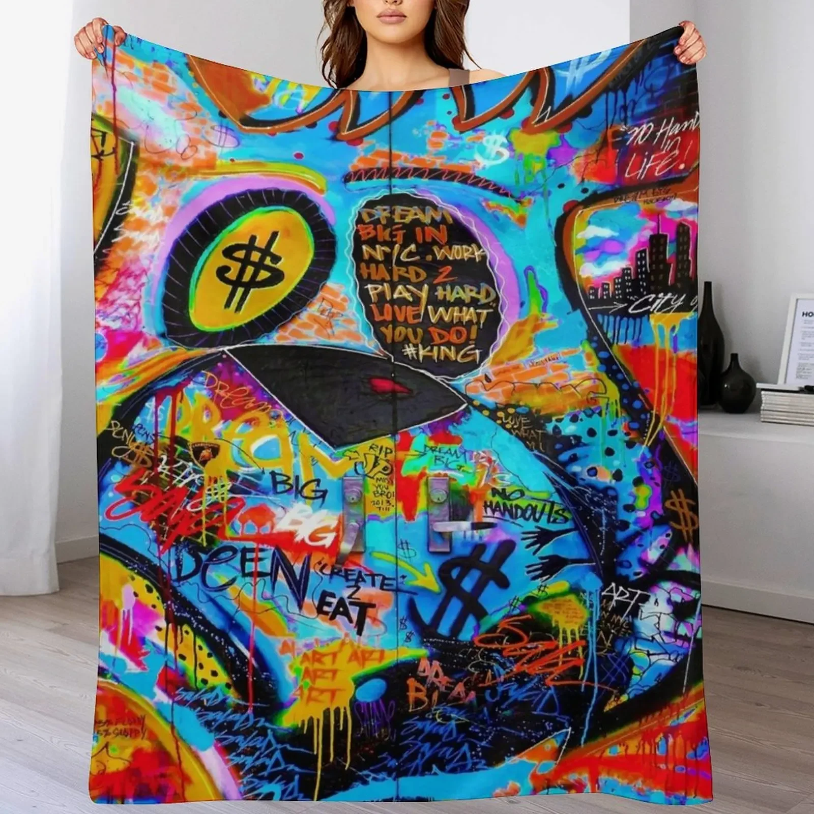 

New Graffiti #80 Throw Blanket cosplay anime Furry for sofa Fashion Sofas Blankets