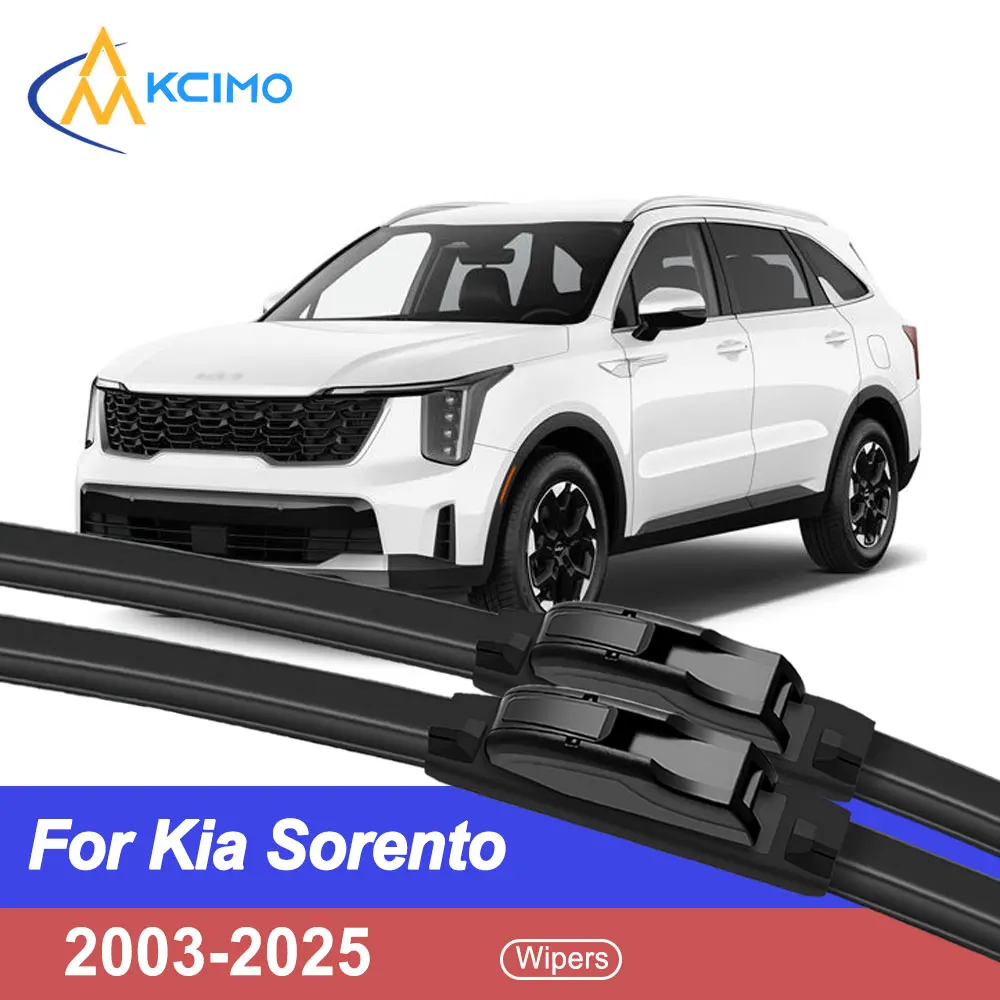 

For Kia Sorento BL XM UM MQ4 2003-2025 Front Windshield Wiper Blades 2pcs Quiet Rain Windscreen Window Accessories